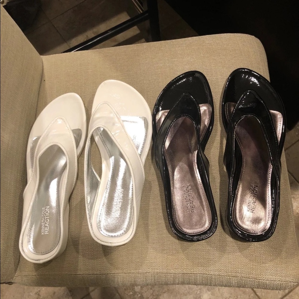 Ladies Kennth Cole Flip Flops Sz 8 1/2.